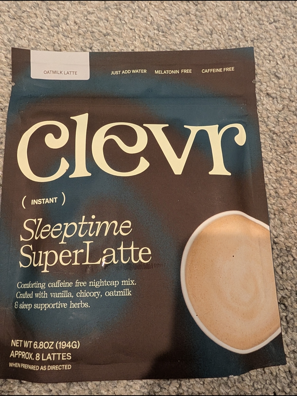 Clevr Sleeptime SuperLatte Oatmilk Latte - Nightcap